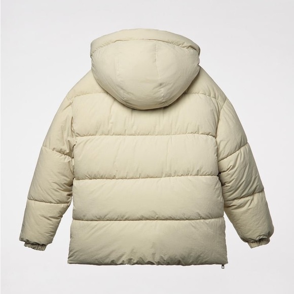 Zara Olive Green Water Repellent Puffer Jacket - Picture 4 of 7